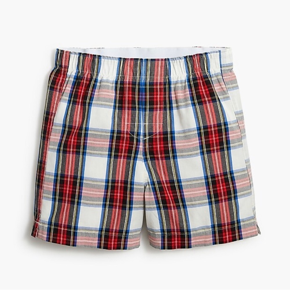 NWT! J. Crew Boys'‎ plaid boxers